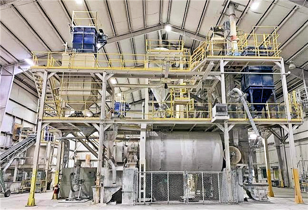 Anivi 8' X 15' Ball Mill System With Air Classifier And Dust Collection)